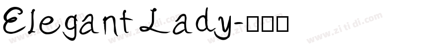 Elegant Lady字体转换